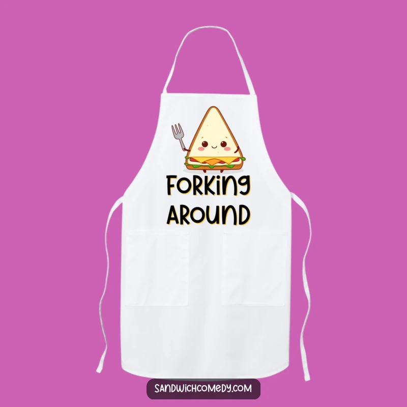 Funny Sandwich Fork Apron, Cook with a Smile with This Funny Chef's Companion