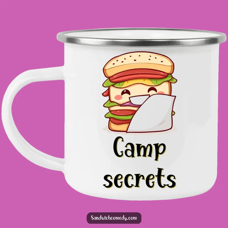 Funny Peek-a-Boo Sandwich Camping Mug, Your Go-To Funny Mug for Outdoor Fun