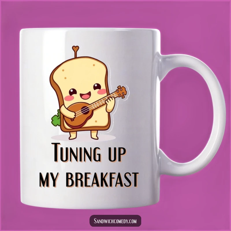 Funny Sandwich Ukulele Mug - Whimsical Foodie Fun Gift