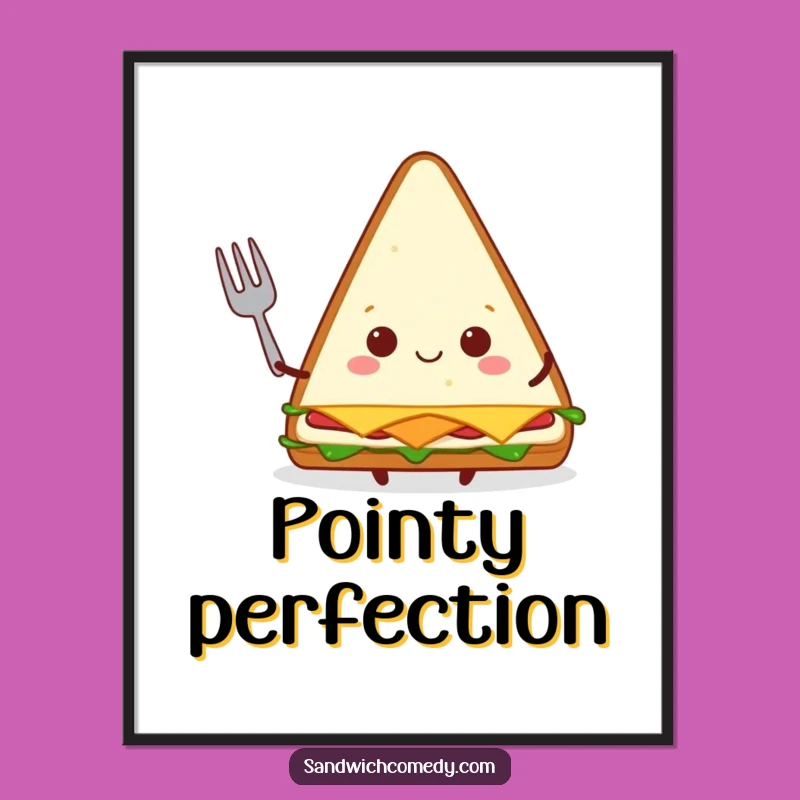 Funny Sandwich Fork Digital Art, Instant Joy with This Funny, Downloadable Print