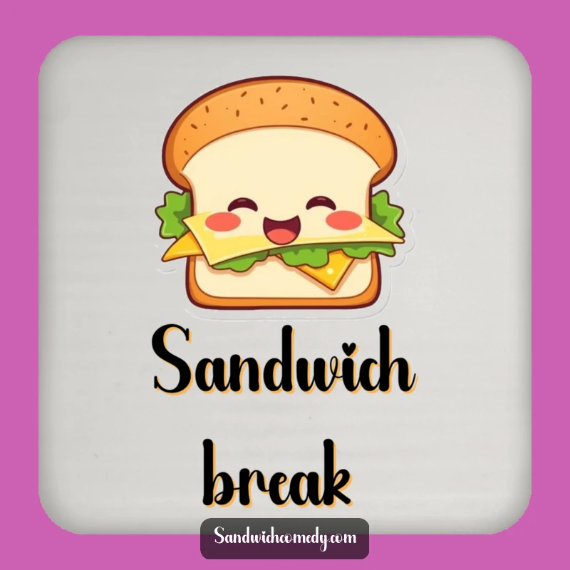 Funny Cheerful Sandwich Coasters, Protect Surfaces with This Funny Sandwich Deal