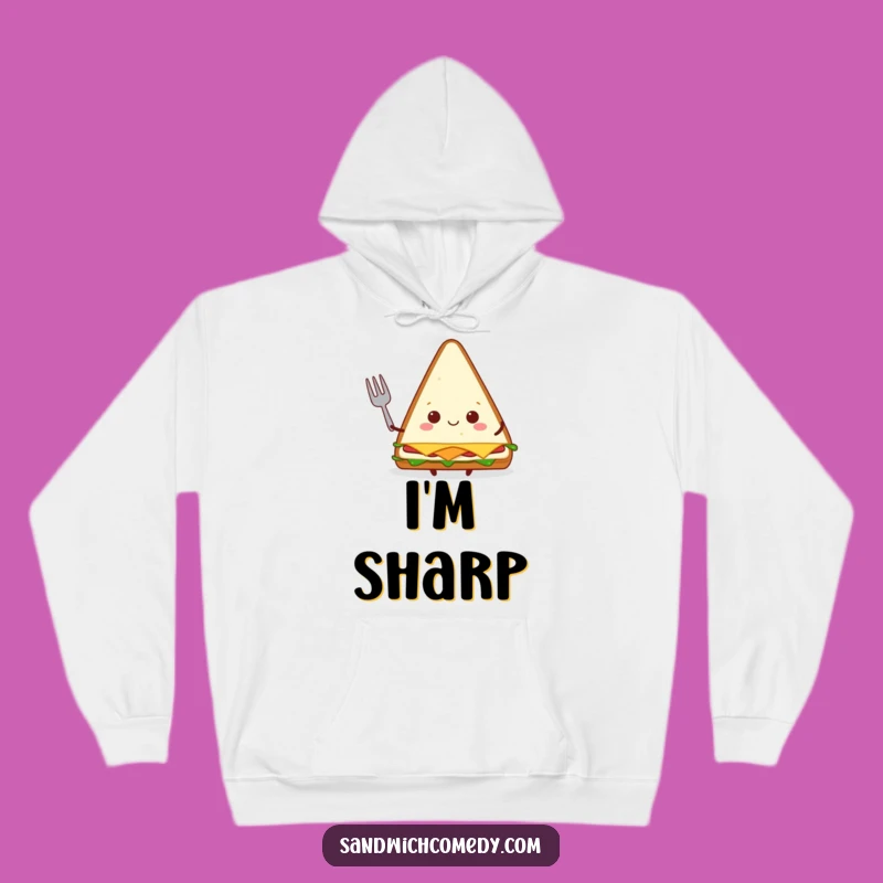 Funny Sandwich Fork Hoodie, Cozy Up with This Funny Character's Mealtime Comfort