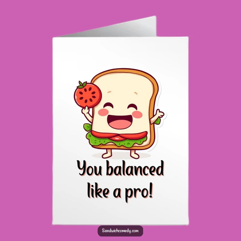Free Printable Congrats Card: Balanced Achievement - Print at Home